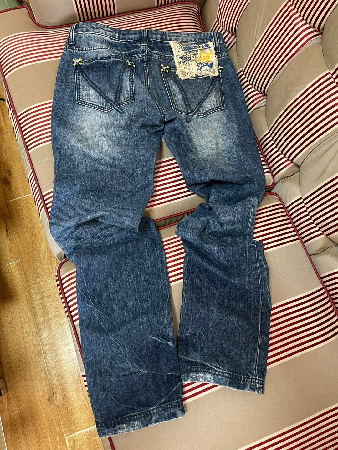 Frankie Morello Frankie Morello Washed Distressed Jeans Size US 36 / EU 52 - 2 Thumbnail