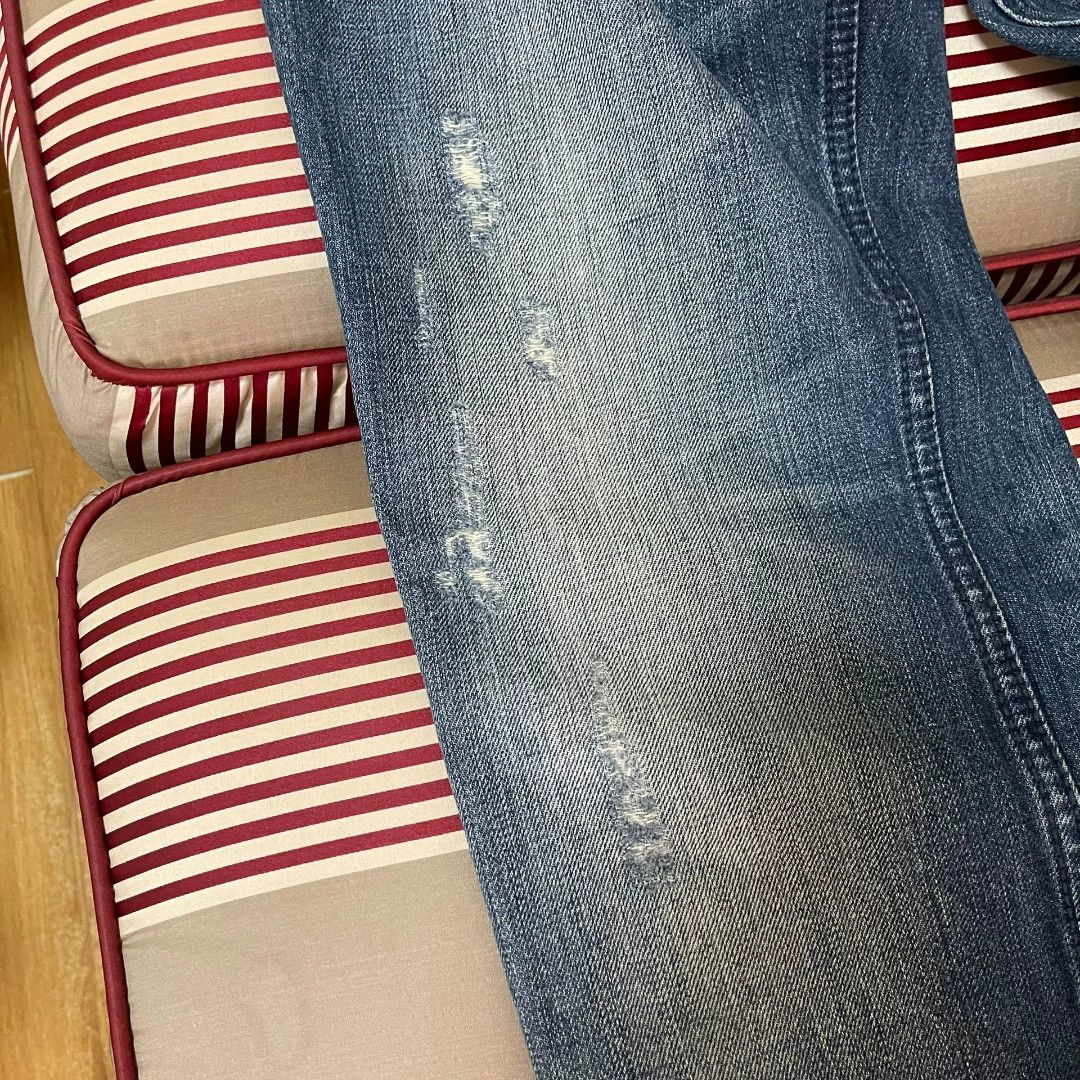 Frankie Morello Frankie Morello Washed Distressed Jeans Size US 36 / EU 52 - 4 Thumbnail
