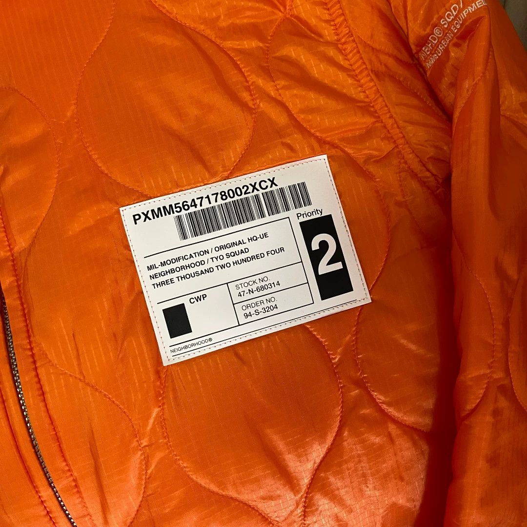Neighborhood NEIGHBORHOOD Orange Padded Jacket Size US M / EU 48-50 / 2 - 5 Thumbnail