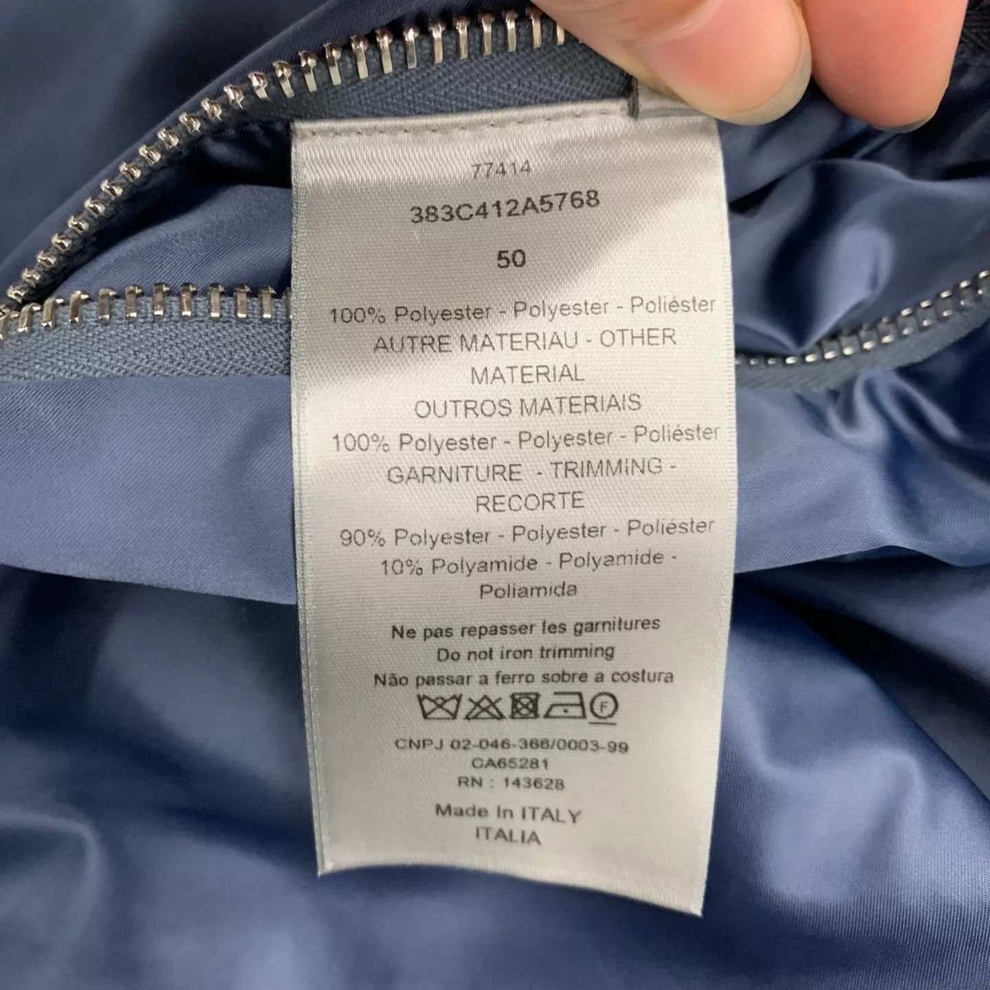 Dior Blue Lightweight Jacket - Size M Size US M / EU 48-50 / 2 - 3 Thumbnail