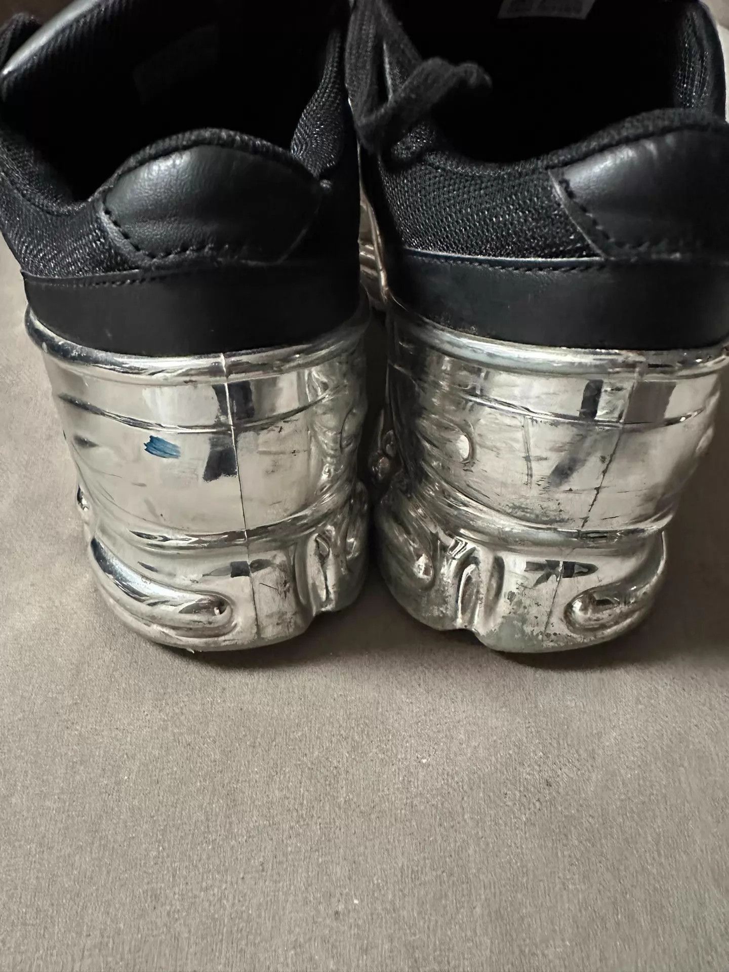 Raf Simons Black High-Top Sneakers Size 10.5 Size US 10.5 / EU 43-44 - 2 Thumbnail