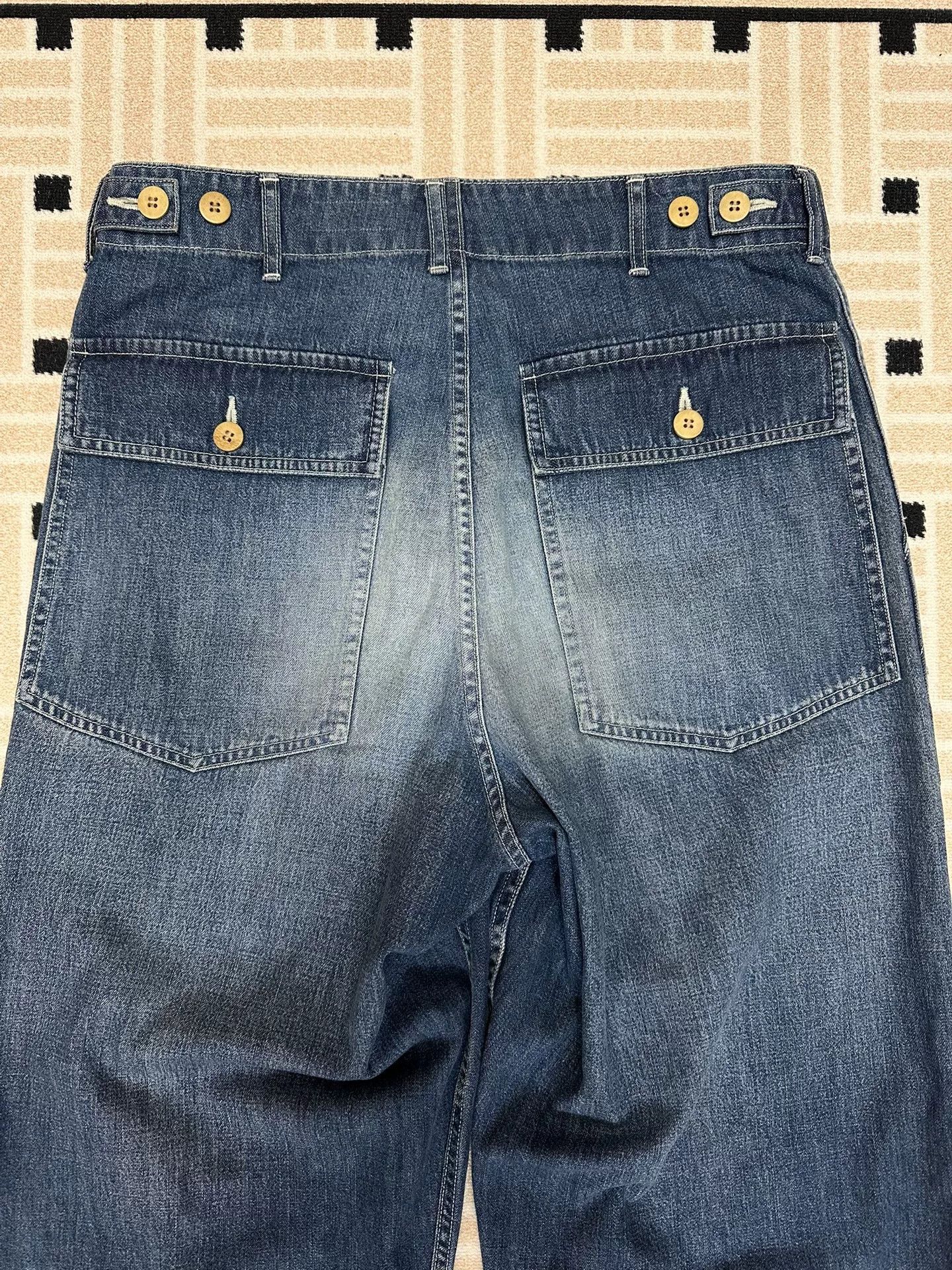Visvim VISVIM SS BENNING DAMAGED DENIM PANTS Size US 26 / EU 42 - 6 Thumbnail