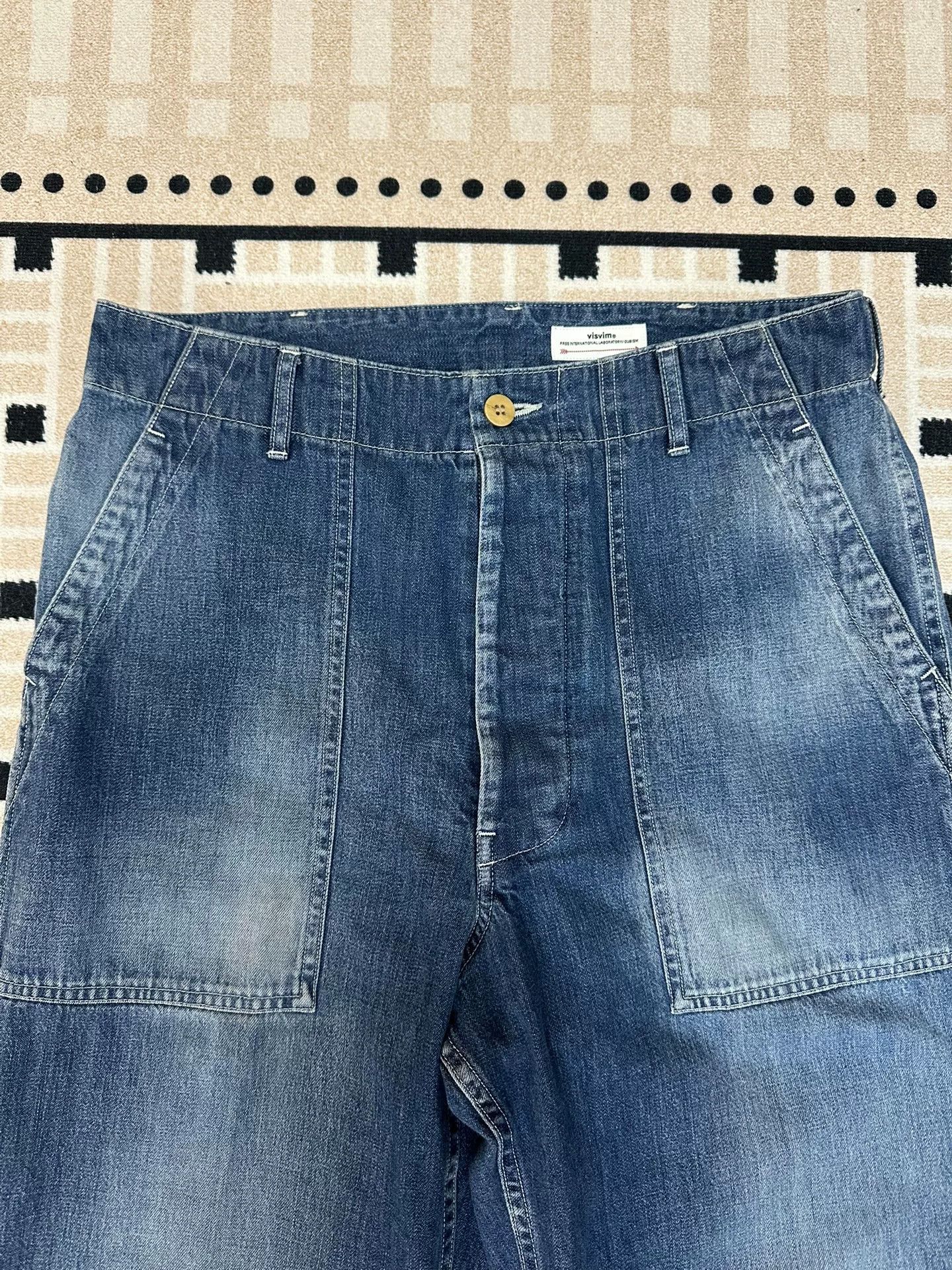 Visvim VISVIM SS BENNING DAMAGED DENIM PANTS Size US 26 / EU 42 - 3 Thumbnail