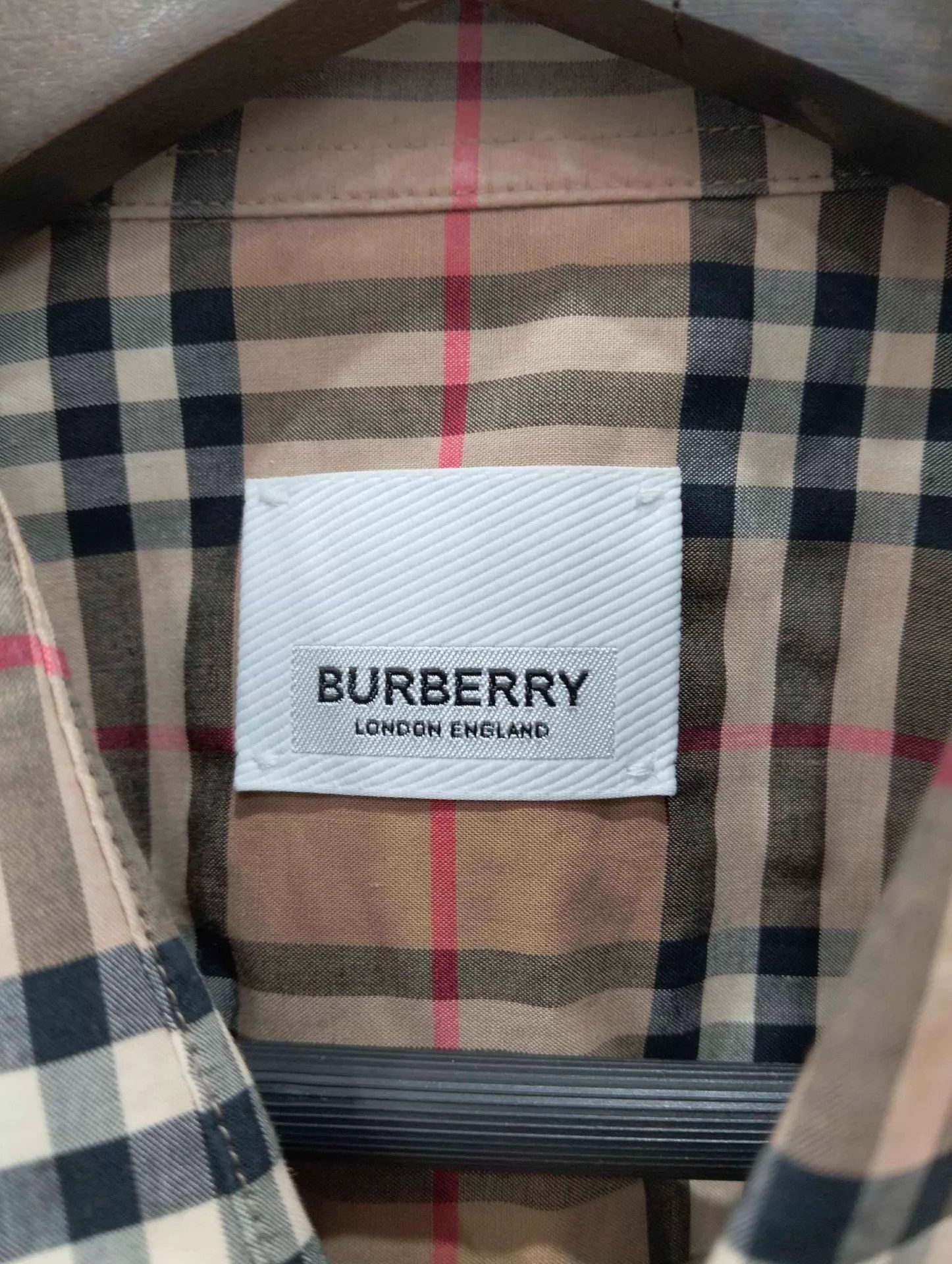 Burberry Short Sleeve Checkered Button-Up Shirt Size US M / EU 48-50 / 2 - 2 Thumbnail