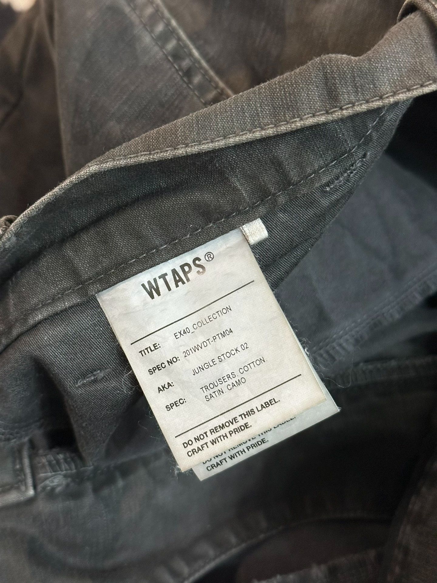 Wtaps WTAPS JUNGLE STOCK 02 Dark Camo Cargo Pants Size US 26 / EU 42 - 4 Thumbnail