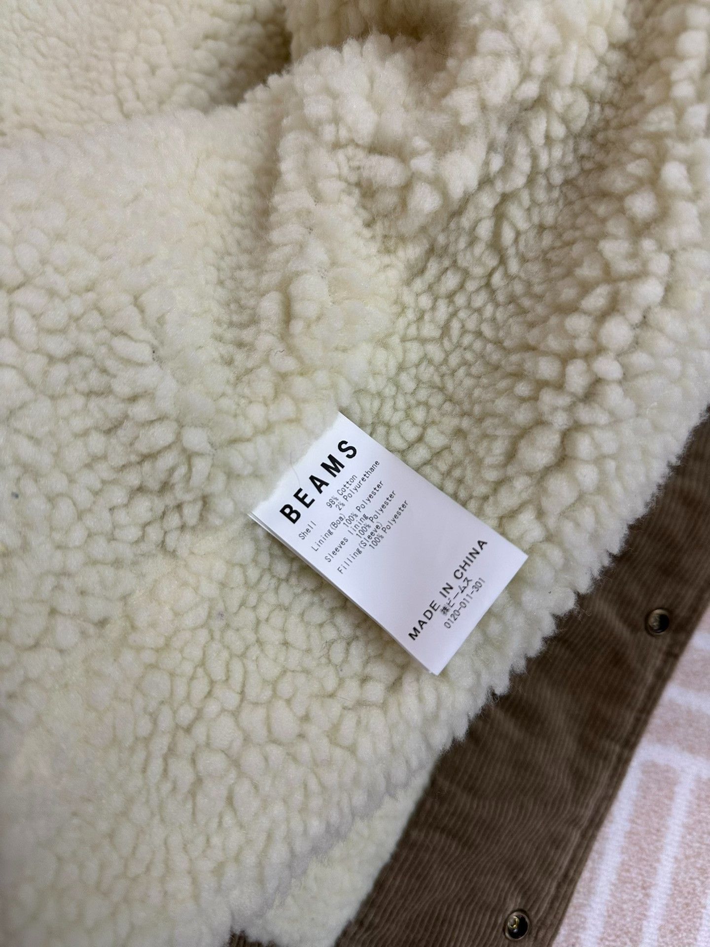 Beams Japan BEAMS Corduroy Boa Coach Jacket Size US L / EU 52-54 / 3 - 3 Thumbnail