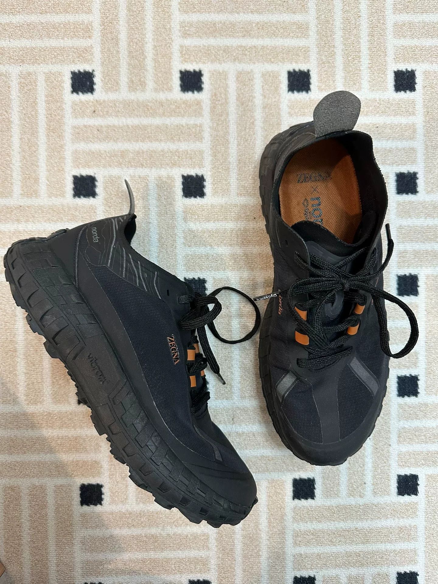 Z Zegna ZEGNA x norda™ Men's Black Sneakers Size US 9 / EU 42 - 2 Thumbnail