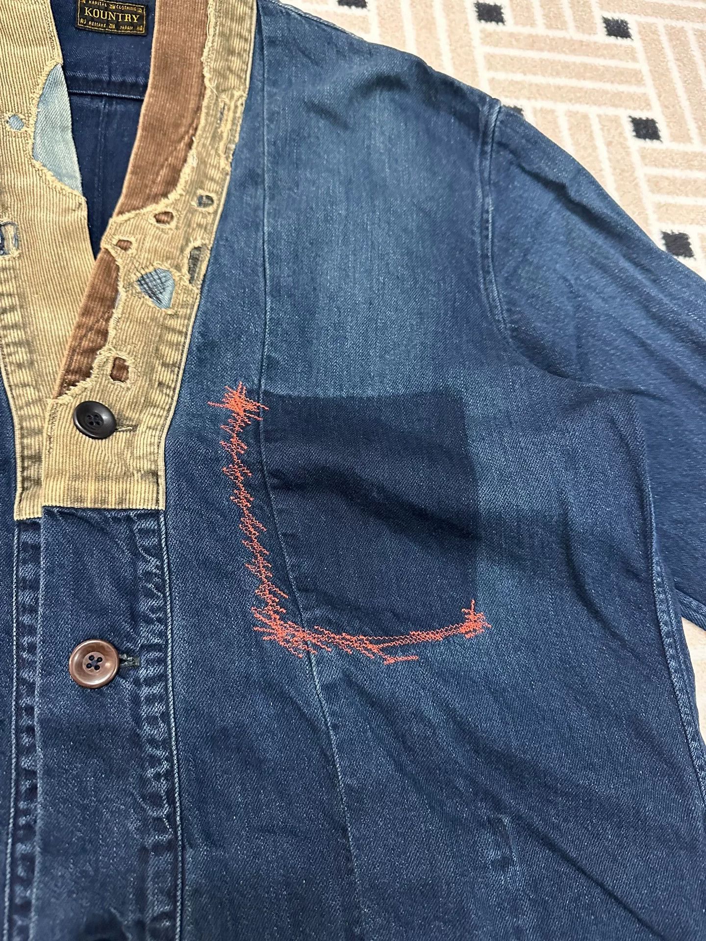 Kapital KAPITAL EK-759 Patchwork Distressed Haori Size US XL / EU 56 / 4 - 3 Thumbnail