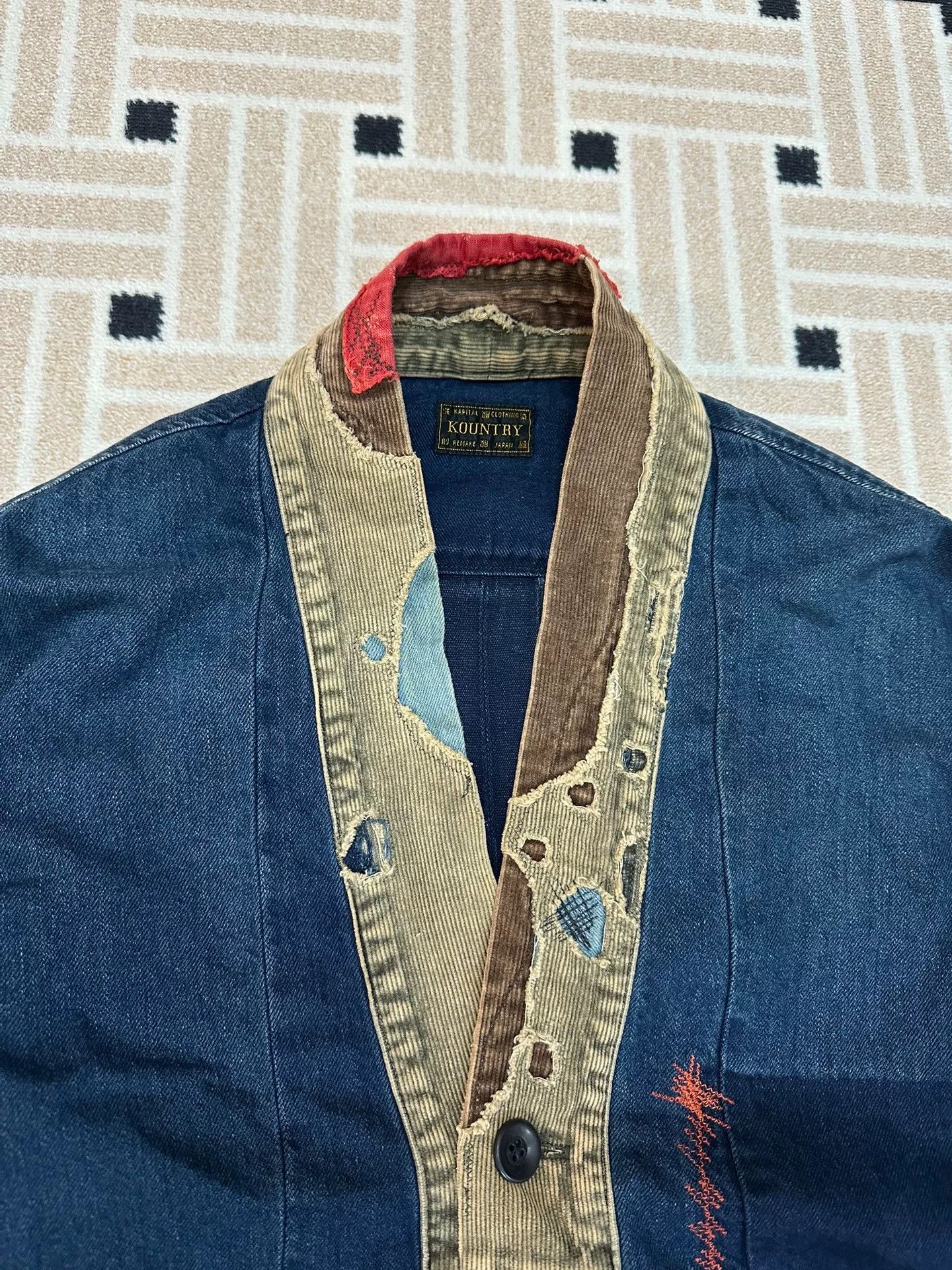 Kapital KAPITAL EK-759 Patchwork Distressed Haori Size US XL / EU 56 / 4 - 2 Thumbnail