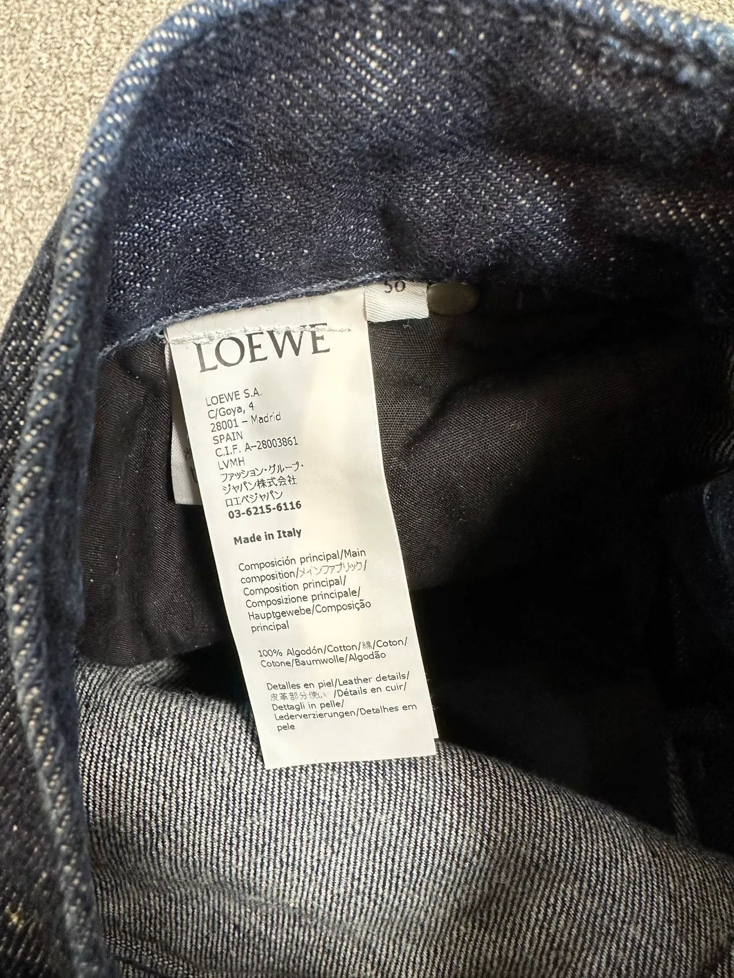 Loewe LOEWE Washed Men's Jeans Size US 34 / EU 50 - 4 Thumbnail