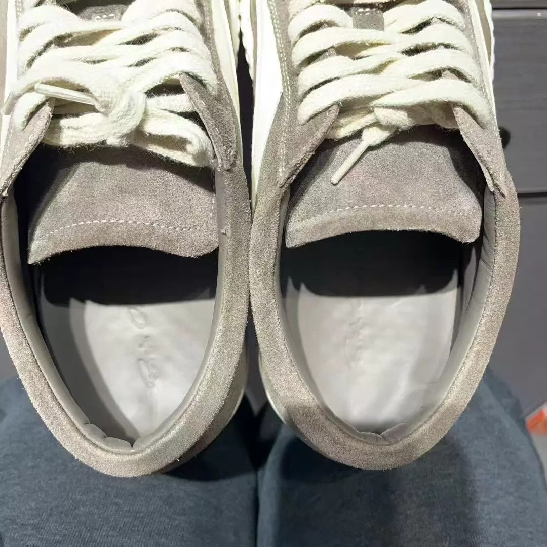 Rick Owens Gray Low-Top Sneakers Size 9 Size US 9 / EU 42 - 3 Thumbnail