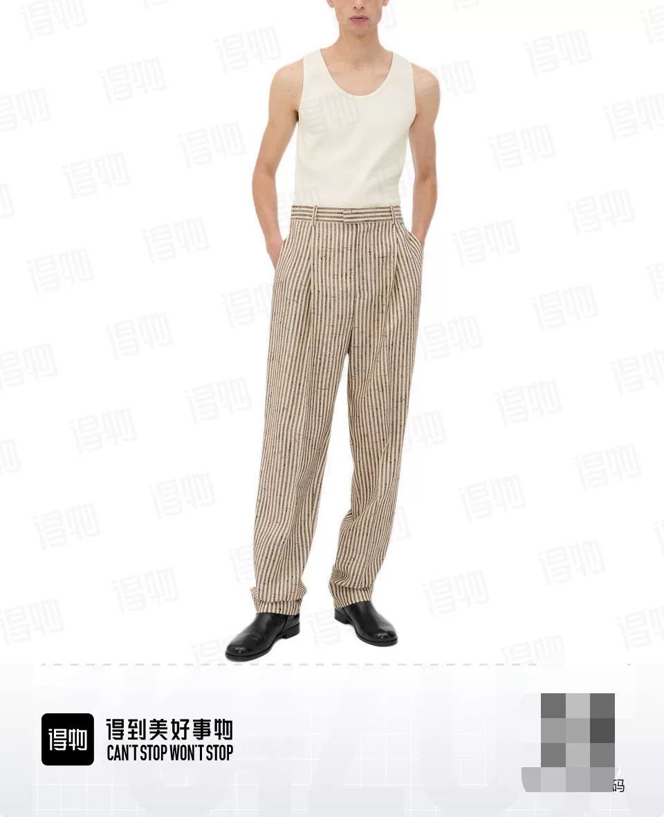 Bottega Veneta Bottega Veneta Silk Blend Stripe Casual Pants Size US 30 / EU 46 - 9 Thumbnail