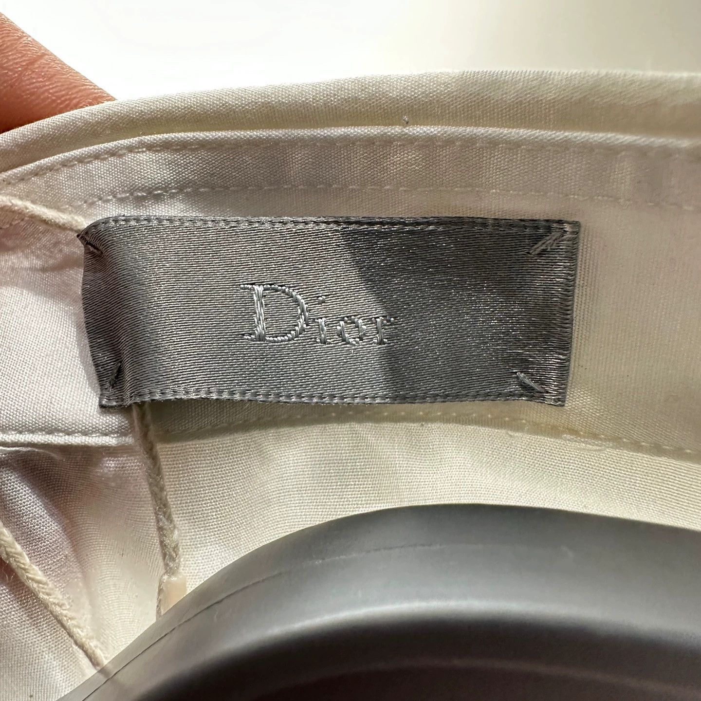 Dior White Button-Up Shirt with Embroidered Collar Size US M / EU 48-50 / 2 - 2 Thumbnail