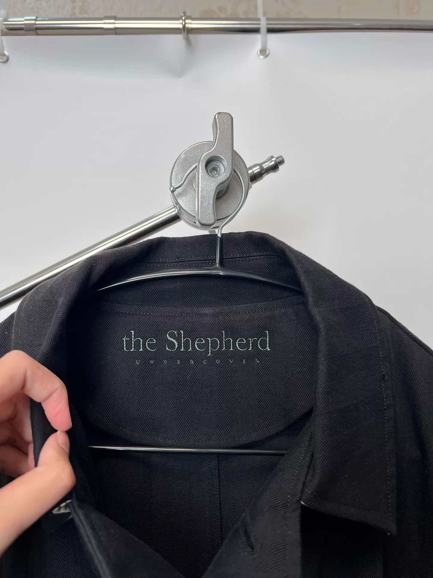 Undercover Black Long Coat with Collar - Size L Size US L / EU 52-54 / 3 - 3 Thumbnail