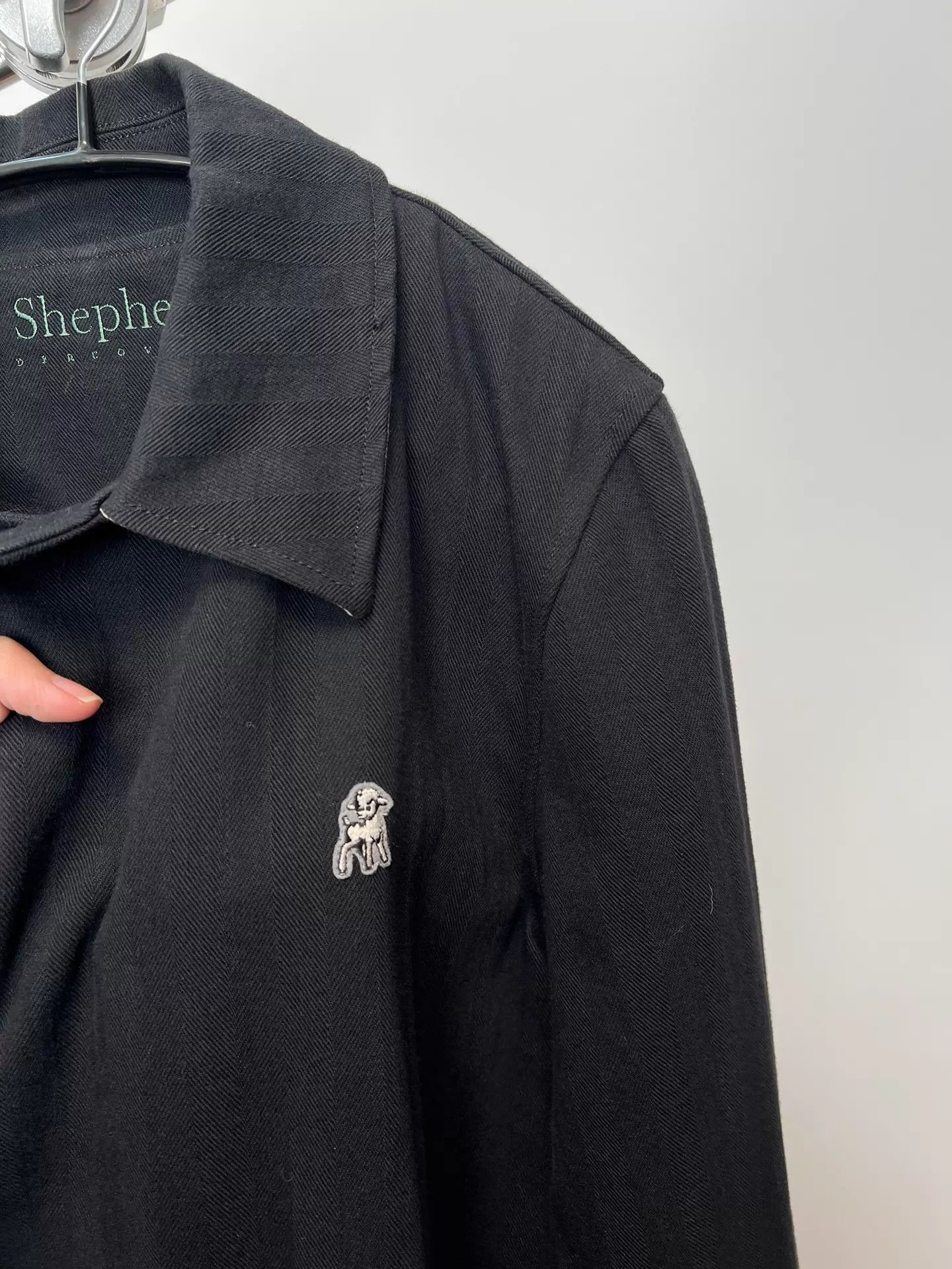 Undercover Black Long Coat with Collar - Size L Size US L / EU 52-54 / 3 - 4 Thumbnail