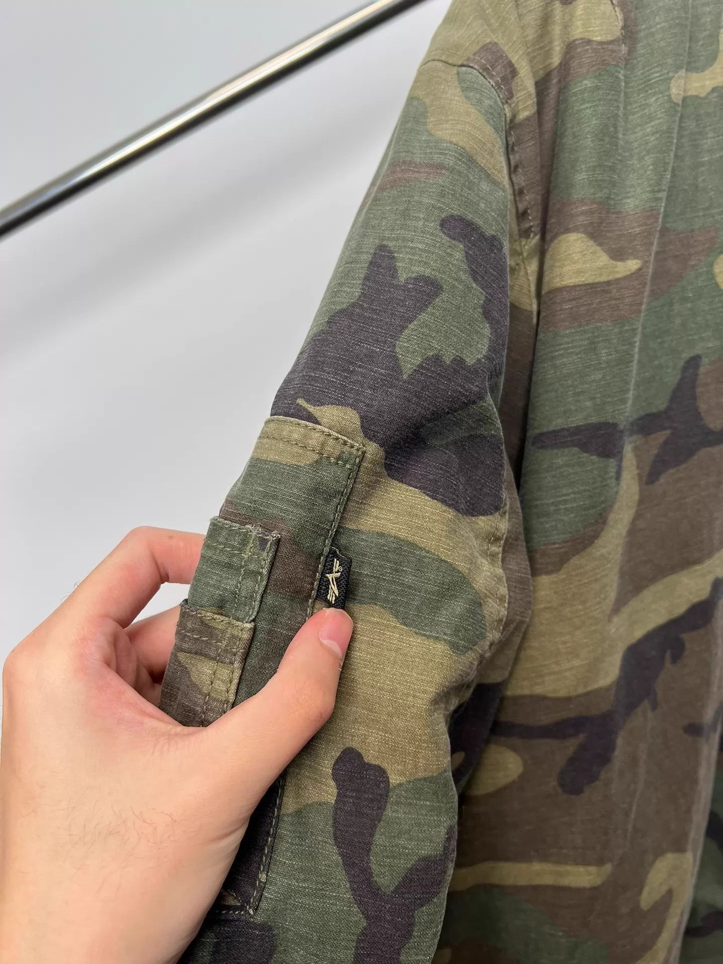 Raf Simons Camouflage Green Bomber Jacket Size L Size US L / EU 52-54 / 3 - 6 Thumbnail