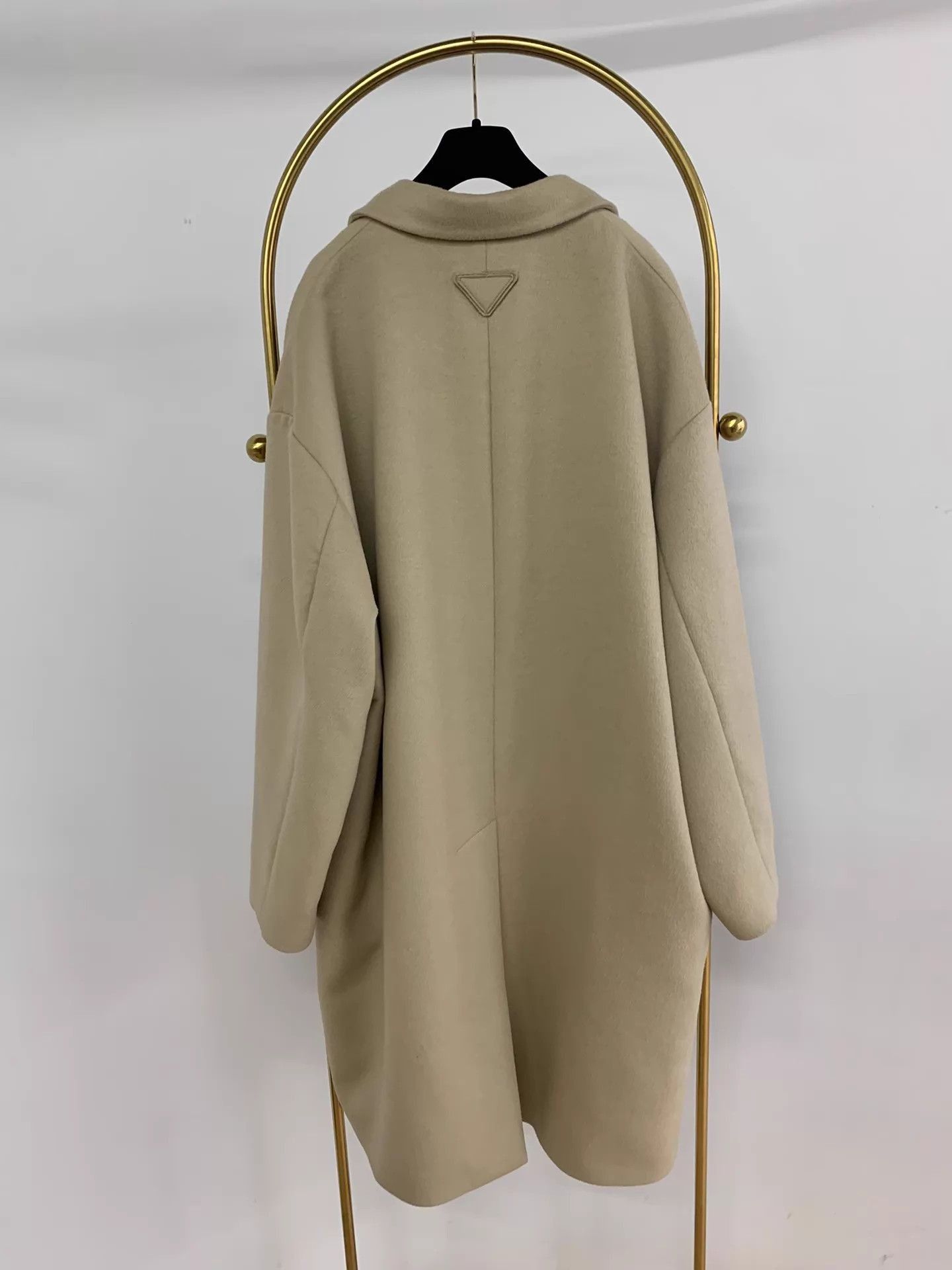Prada Beige Oversized Long Coat Size L Size US L / EU 52-54 / 3 - 3 Thumbnail
