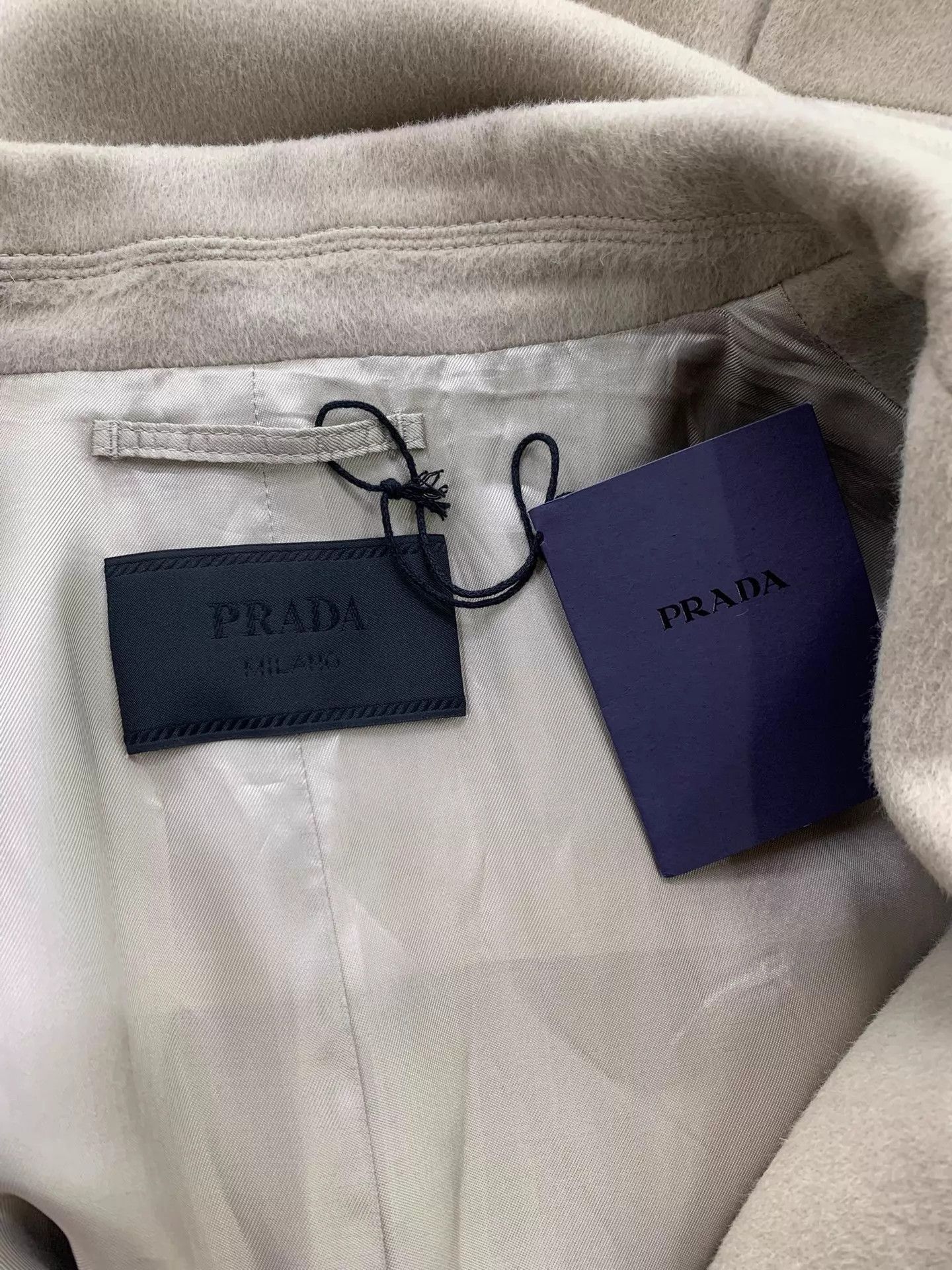 Prada Beige Oversized Long Coat Size L Size US L / EU 52-54 / 3 - 4 Thumbnail