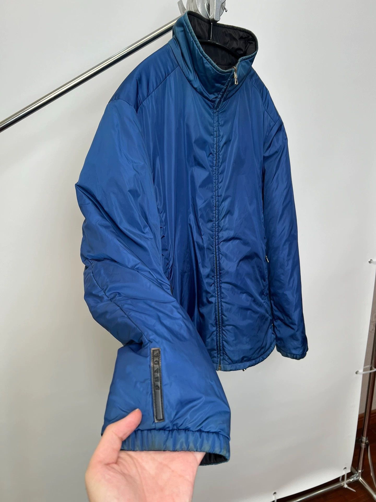 Prada Multi Color Lightweight Zip-Up Jacket Size L Size US L / EU 52-54 / 3 - 7 Thumbnail