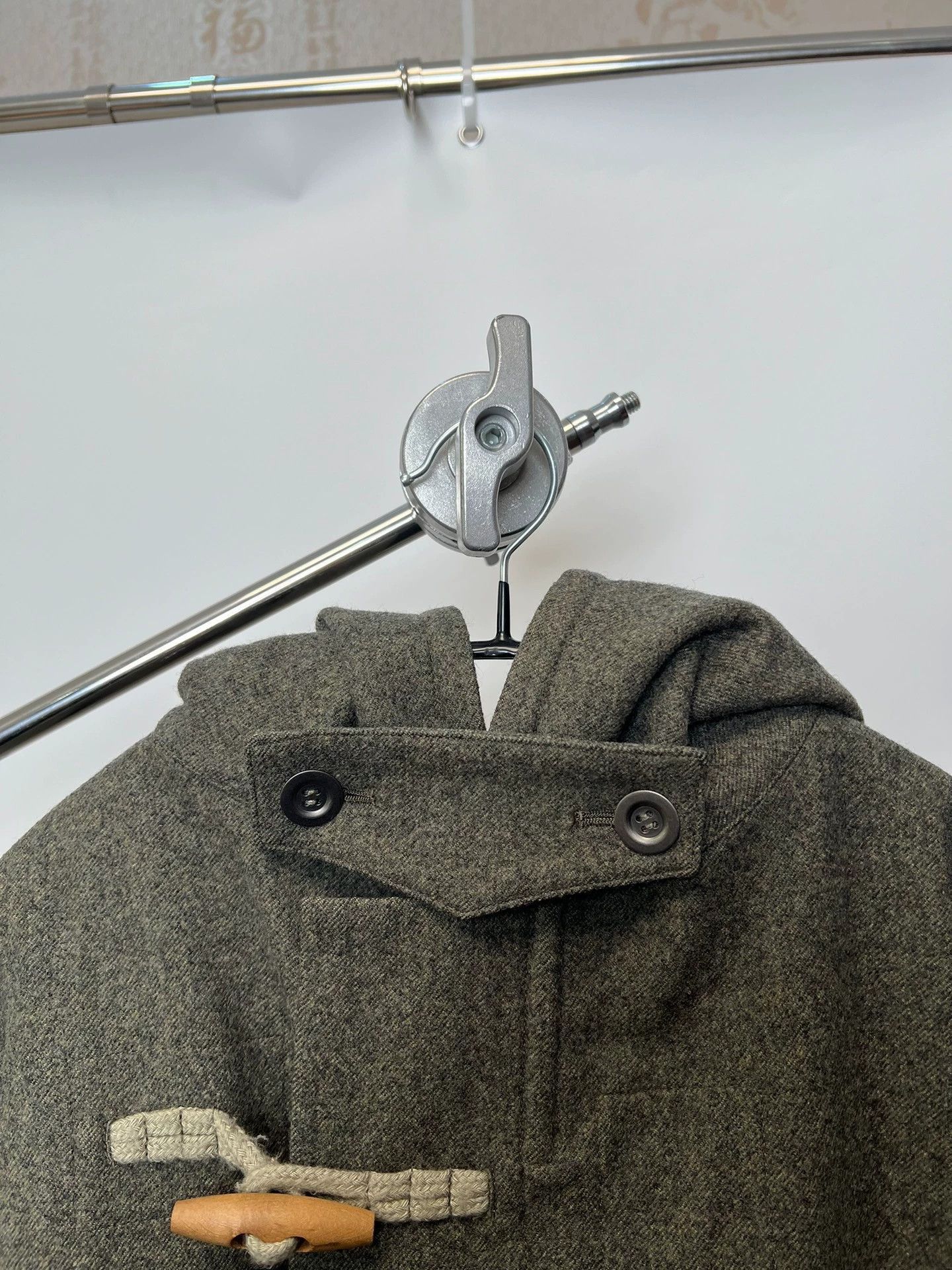 Yohji Yamamoto Green Hooded Toggle Coat Size US M / EU 48-50 / 2 - 4 Thumbnail