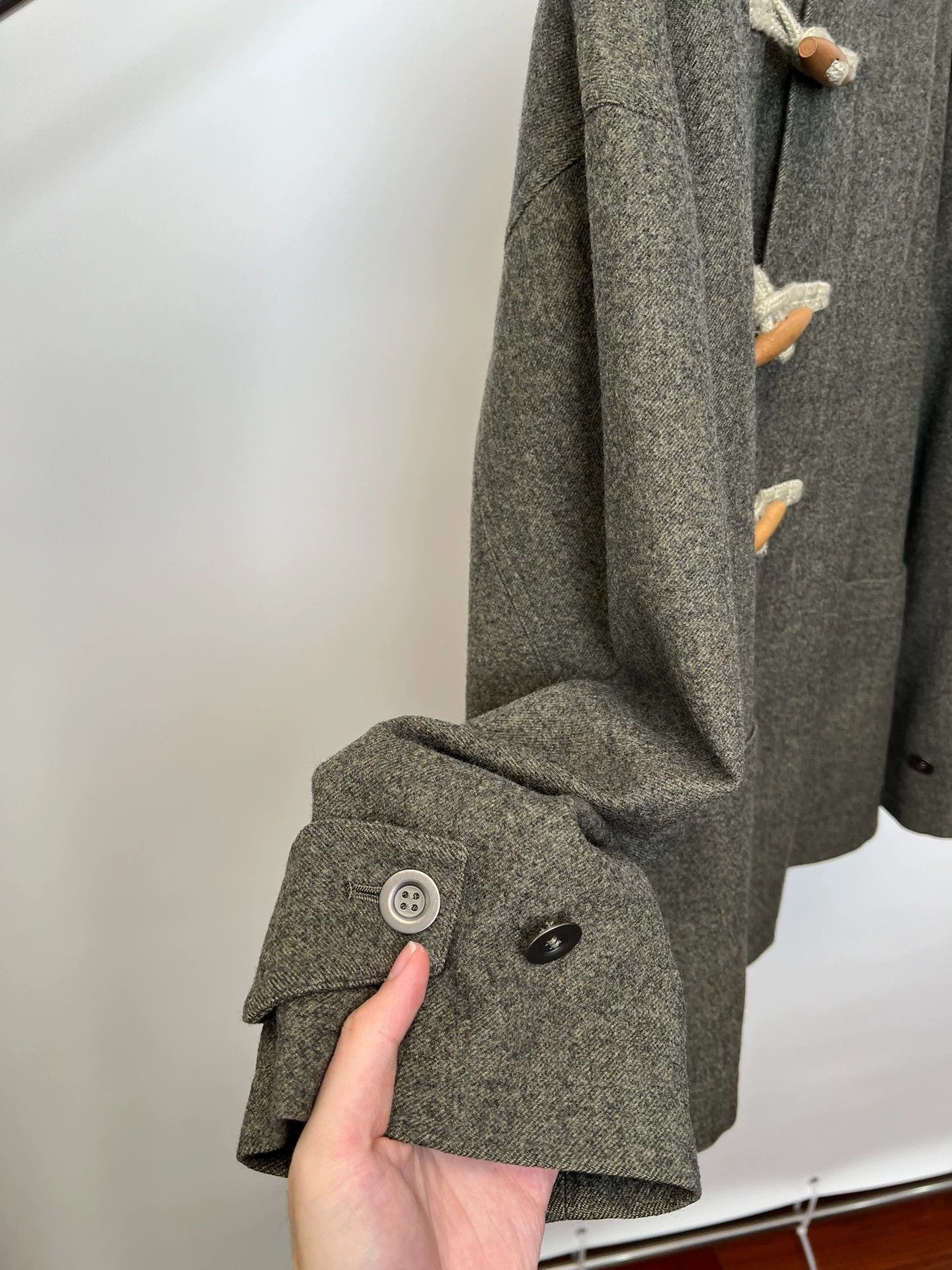 Yohji Yamamoto Green Hooded Toggle Coat Size US M / EU 48-50 / 2 - 3 Thumbnail