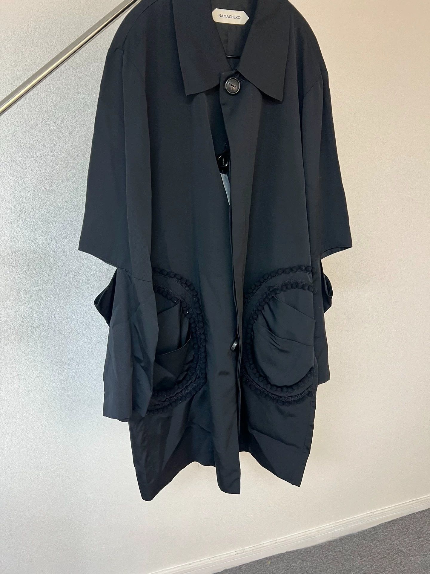 Namacheko Black Collared Button-Front Light Jacket Size US M / EU 48-50 / 2 - 4 Thumbnail