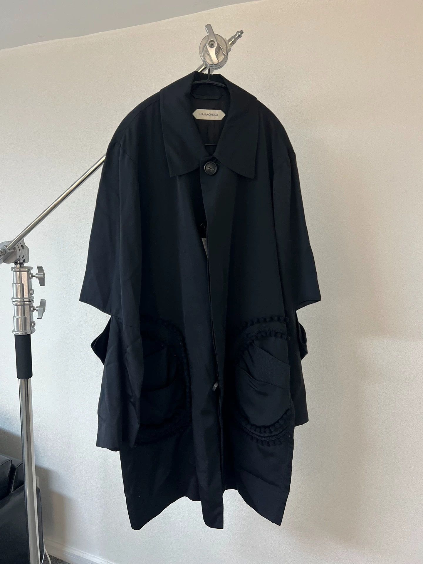 Namacheko Black Collared Button-Front Light Jacket Size US M / EU 48-50 / 2 - 2 Thumbnail