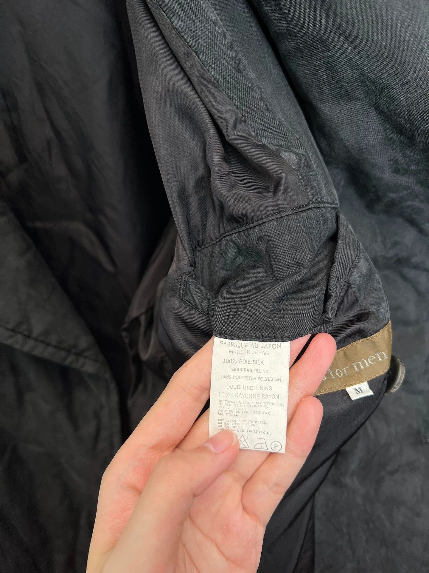 Yohji Yamamoto Black Double-Breasted Light Jacket Size US M / EU 48-50 / 2 - 7 Thumbnail
