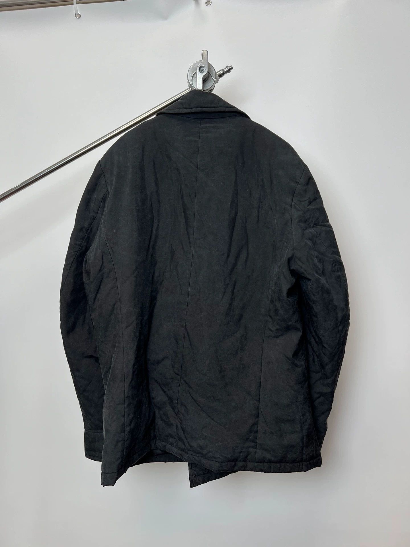 Yohji Yamamoto Black Double-Breasted Light Jacket Size US M / EU 48-50 / 2 - 5 Thumbnail