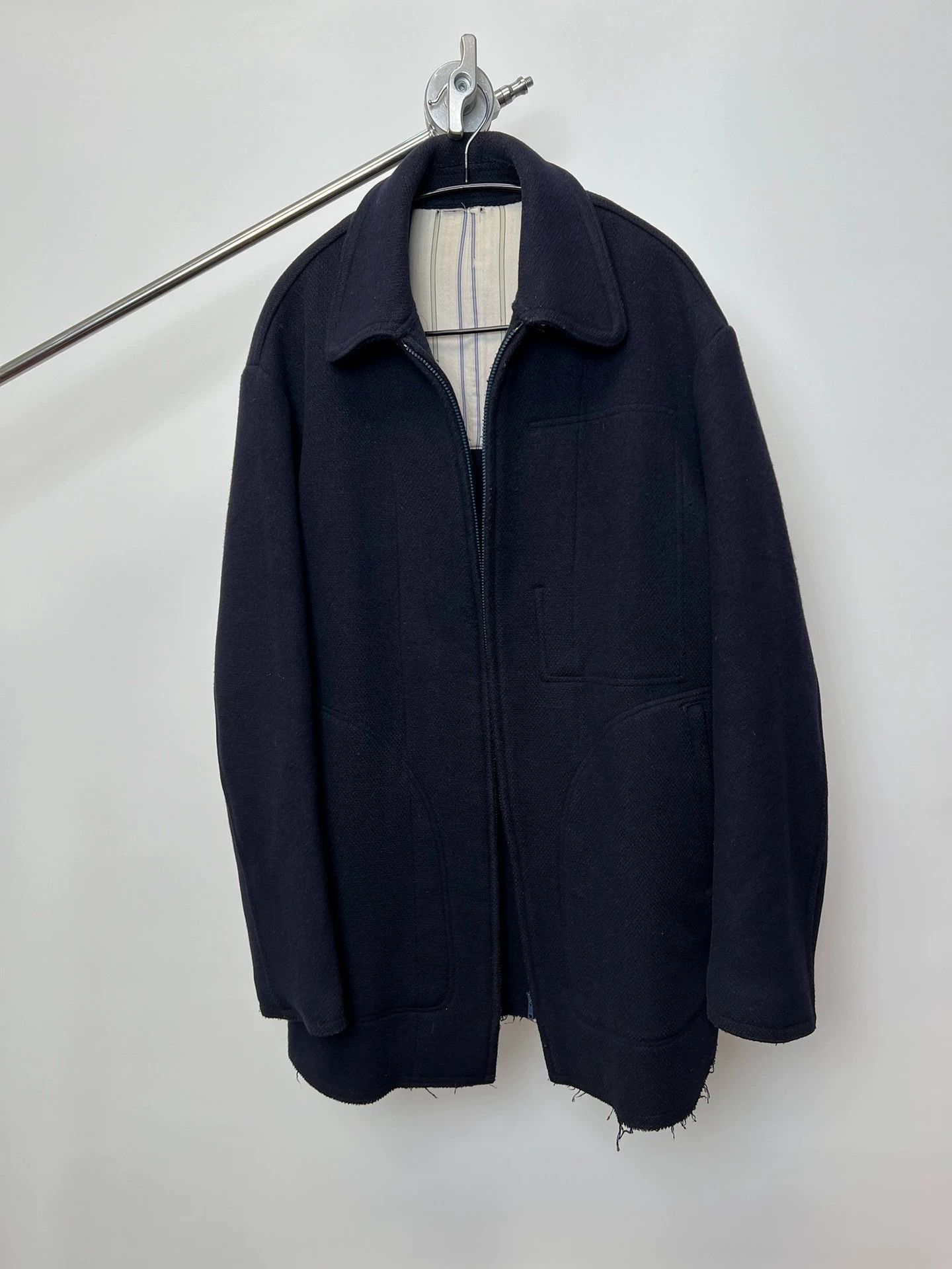 Yohji Yamamoto Black Long Sleeve Zip-Up Jacket Size L Size US L / EU 52-54 / 3 - 8 Thumbnail