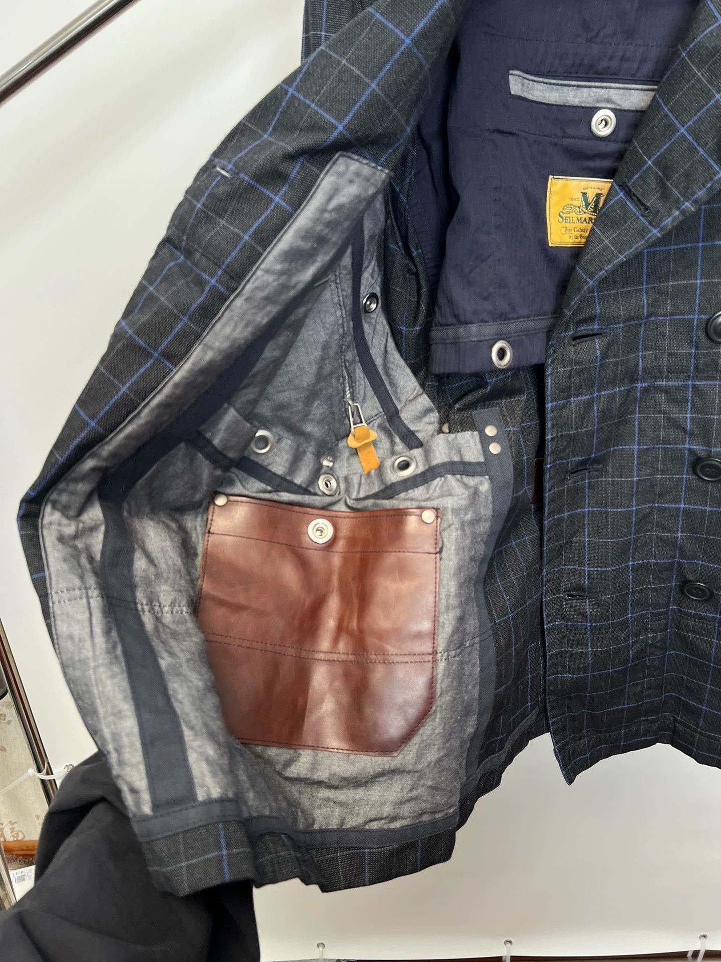 Junya Watanabe Black Checkered Double-Breasted Light Jacket XS Size US XS / EU 42 / 0 - 6 Thumbnail