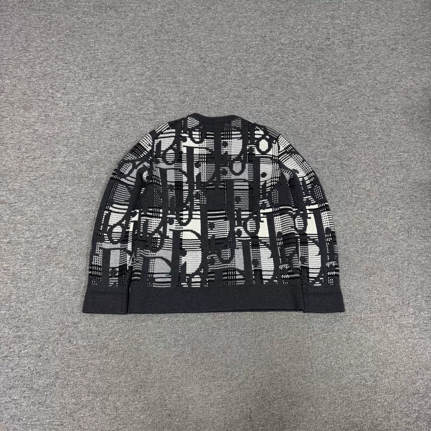 Dior Black Patterned Knit Sweater Size S Size US S / EU 44-46 / 1 - 2 Thumbnail