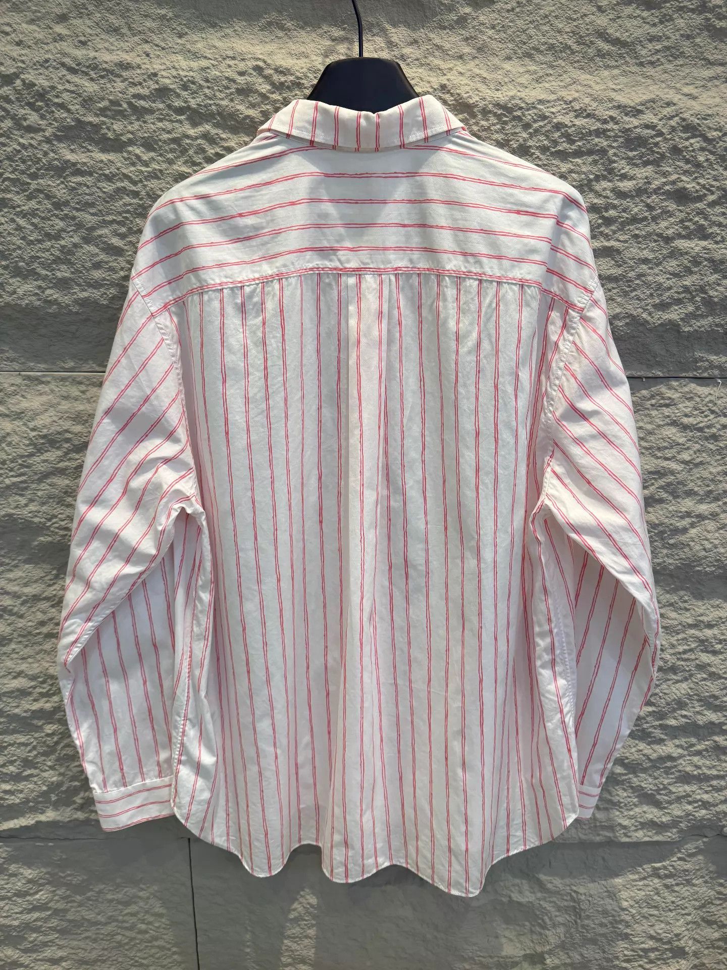 Dior Red Striped Long Sleeve Button-Up Shirt Size US M / EU 48-50 / 2 - 3 Thumbnail