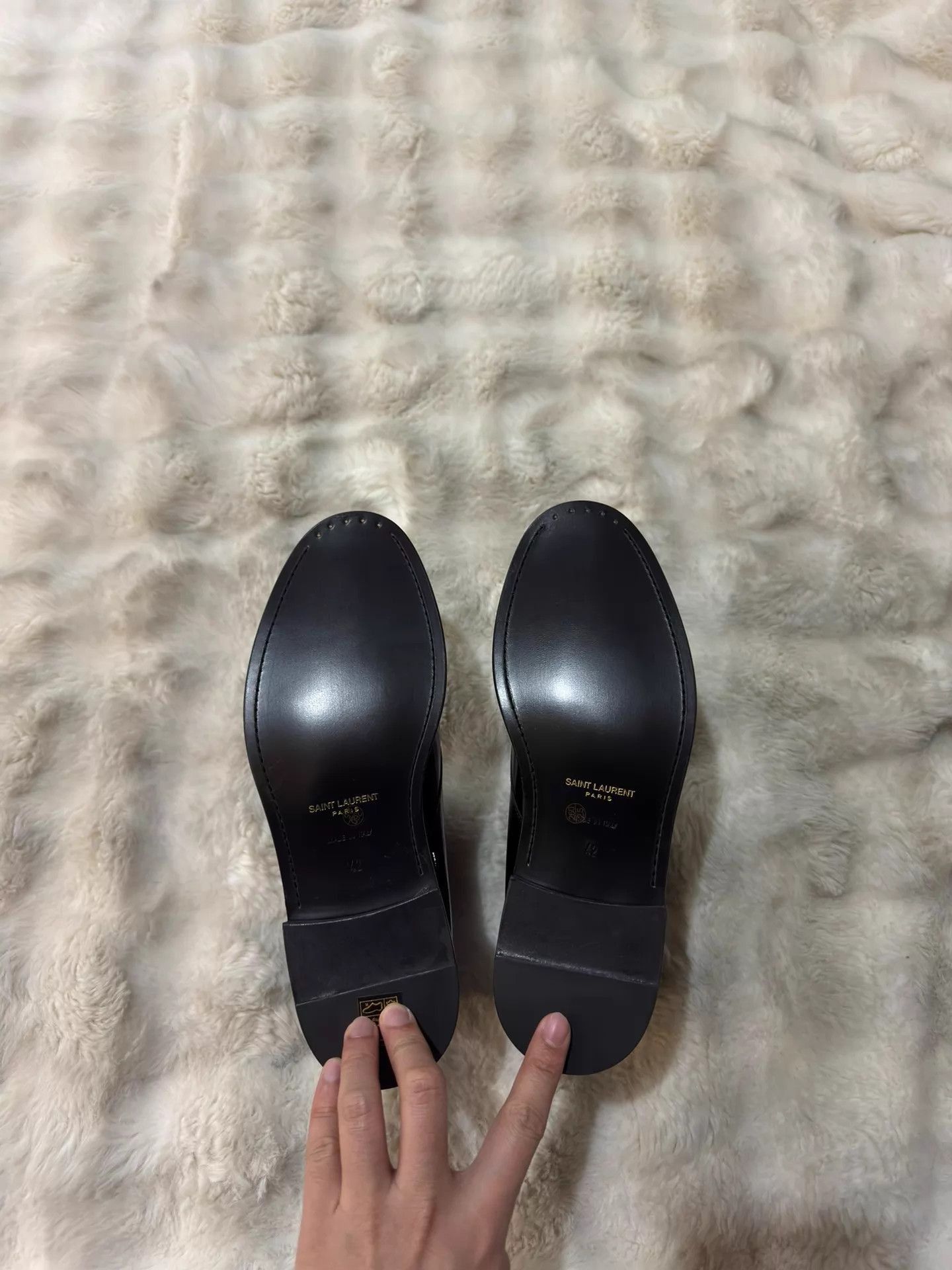 Saint Laurent Paris Black Leather Boots Size 9 Size US 9 / EU 42 - 5 Thumbnail