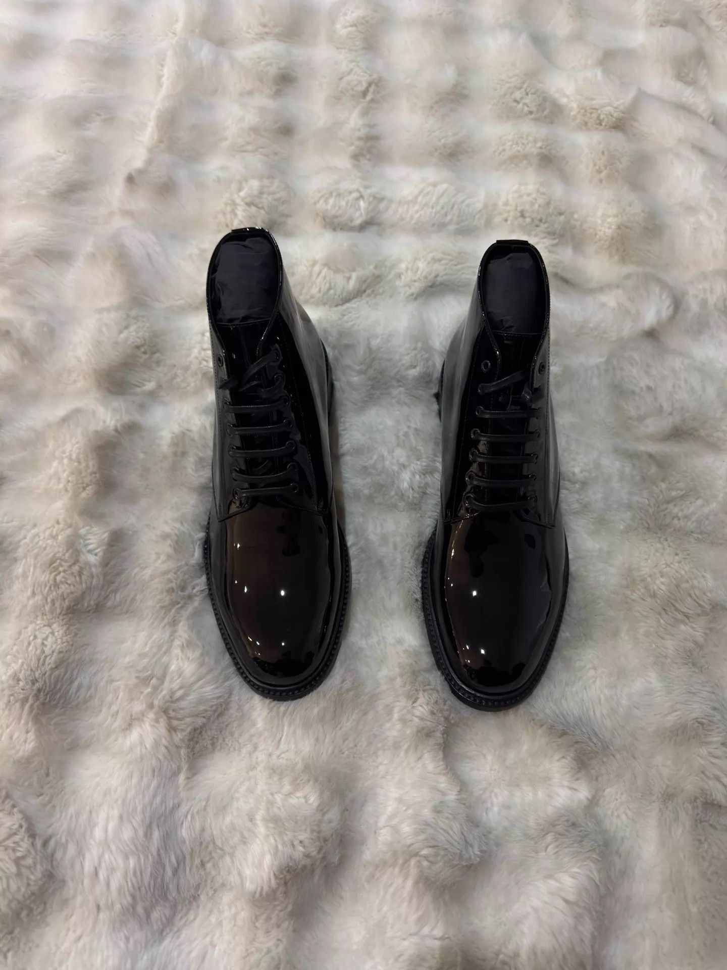 Saint Laurent Paris Black Leather Boots Size 9 Size US 9 / EU 42 - 4 Thumbnail