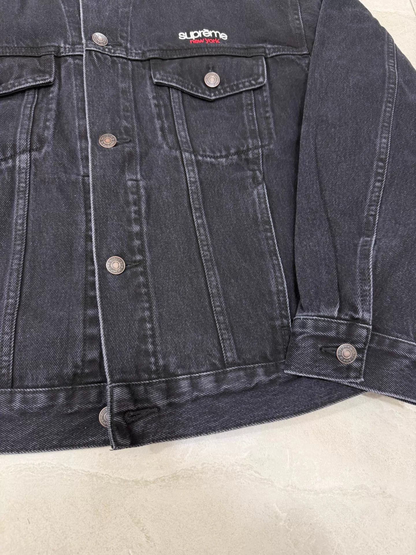 Supreme Black Denim Jacket - Size M Size US M / EU 48-50 / 2 - 4 Thumbnail