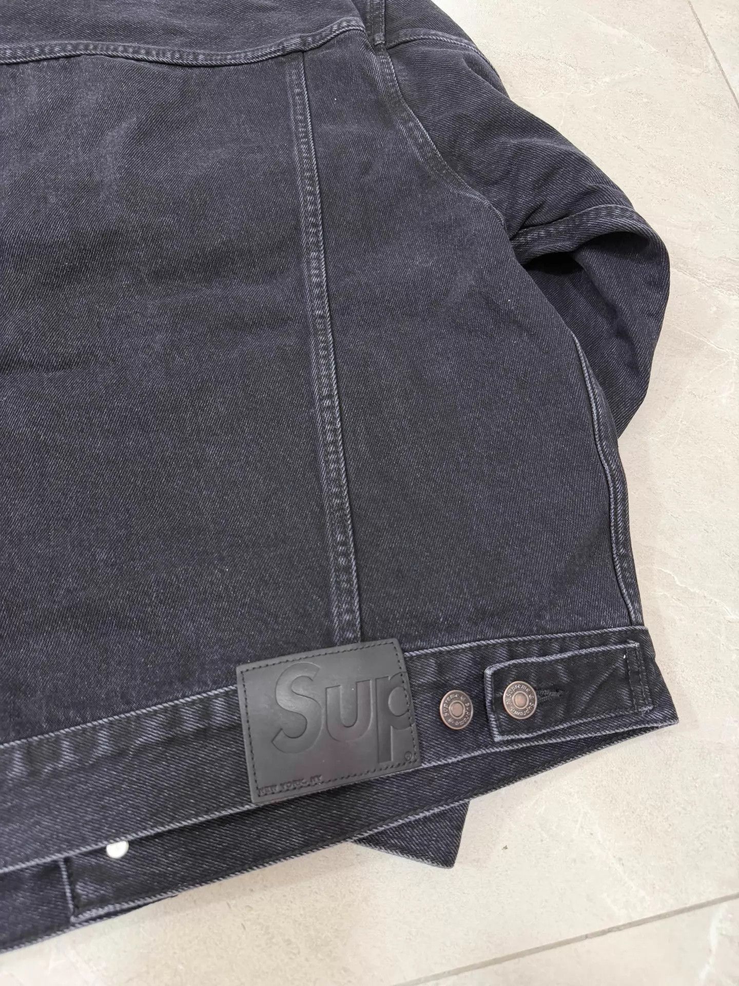 Supreme Black Denim Jacket - Size M Size US M / EU 48-50 / 2 - 6 Thumbnail