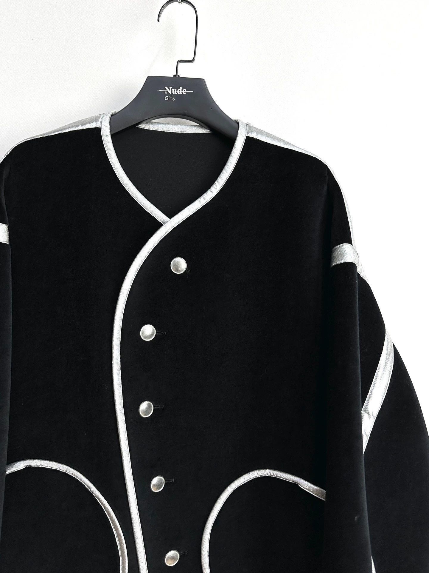 Sulvam Black Light Jacket with Silver Trim - Size L Size US L / EU 52-54 / 3 - 2 Thumbnail