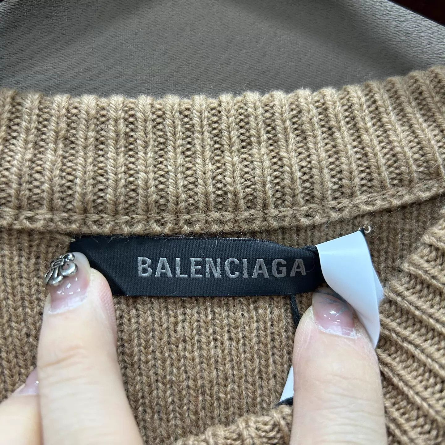 Balenciaga Multi Color Oversized Crewneck Sweater Size US M / EU 48-50 / 2 - 3 Thumbnail