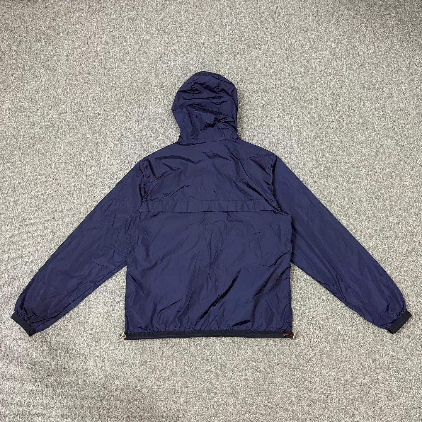 Moncler Blue Hooded Light Jacket with Striped Zipper Size US S / EU 44-46 / 1 - 2 Thumbnail