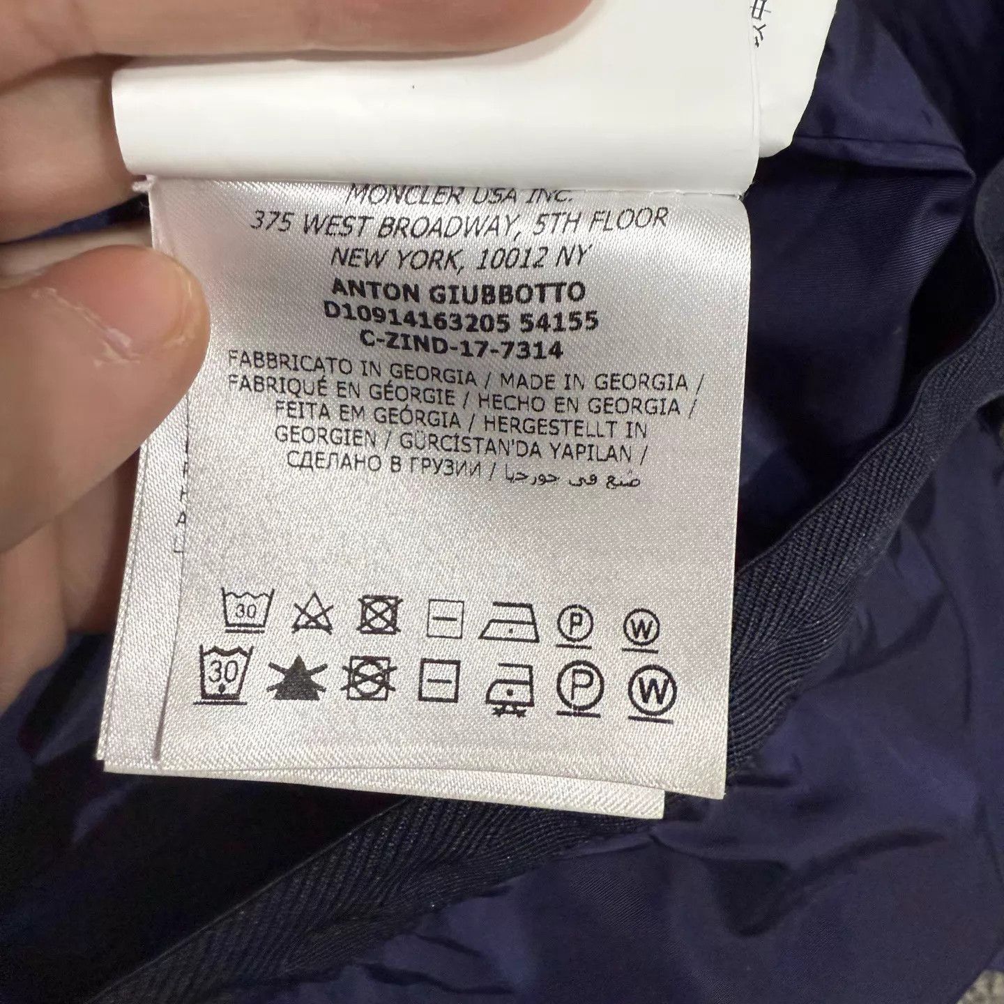 Moncler Blue Hooded Light Jacket with Striped Zipper Size US S / EU 44-46 / 1 - 4 Thumbnail