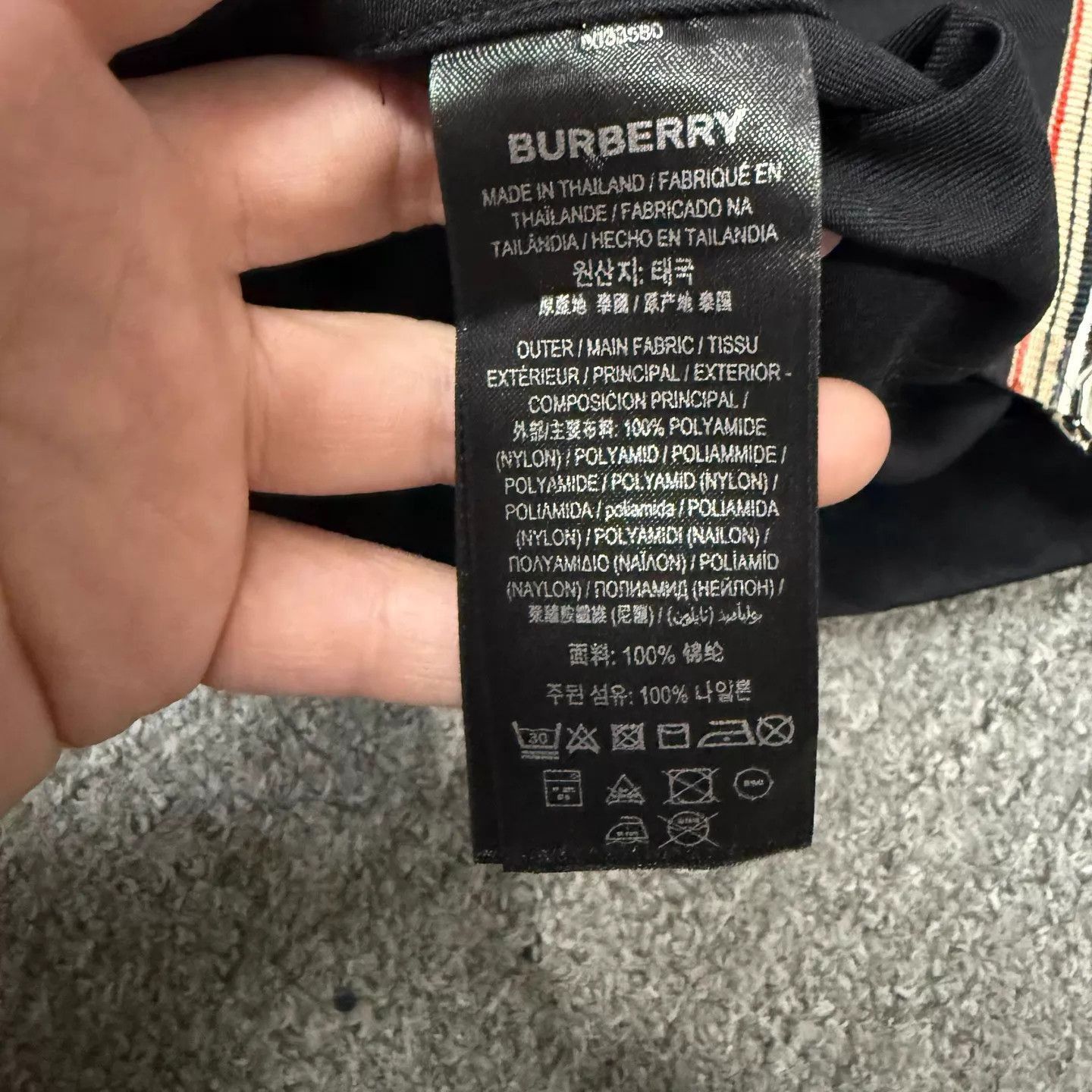 Burberry Black Long Sleeve Zip-Front Light Jacket Size US S / EU 44-46 / 1 - 3 Thumbnail