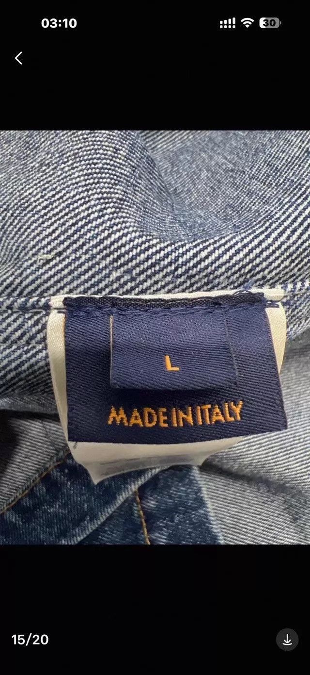 Louis Vuitton Blue Denim Jacket with Button Closure Size US L / EU 52-54 / 3 - 2 Thumbnail