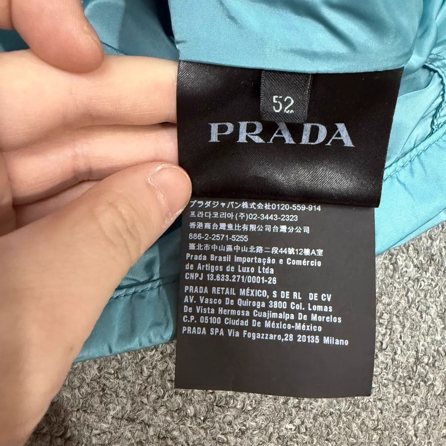 Prada Blue Lightweight Zip-Up Jacket Size L Size US L / EU 52-54 / 3 - 4 Thumbnail