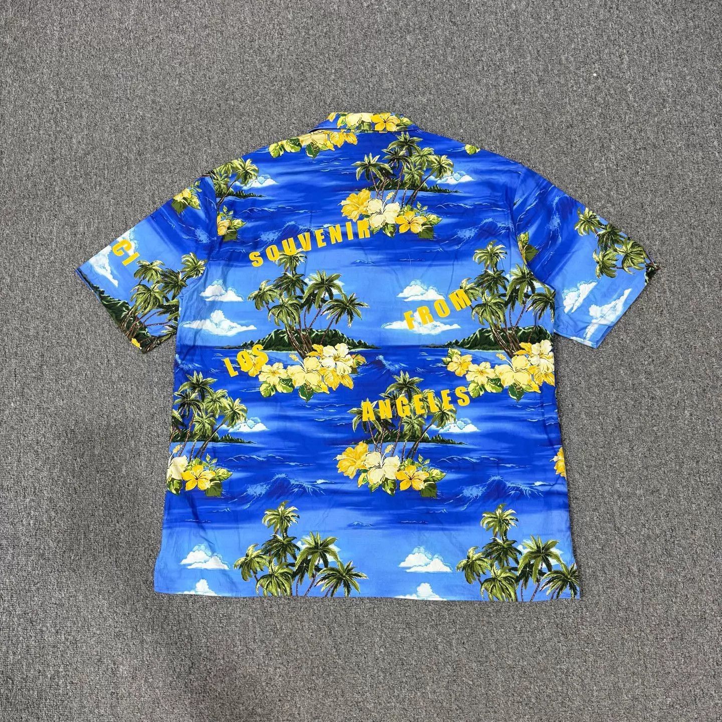Gucci Blue Tropical Print Short Sleeve Button-Up Shirt Size US L / EU 52-54 / 3 - 2 Thumbnail