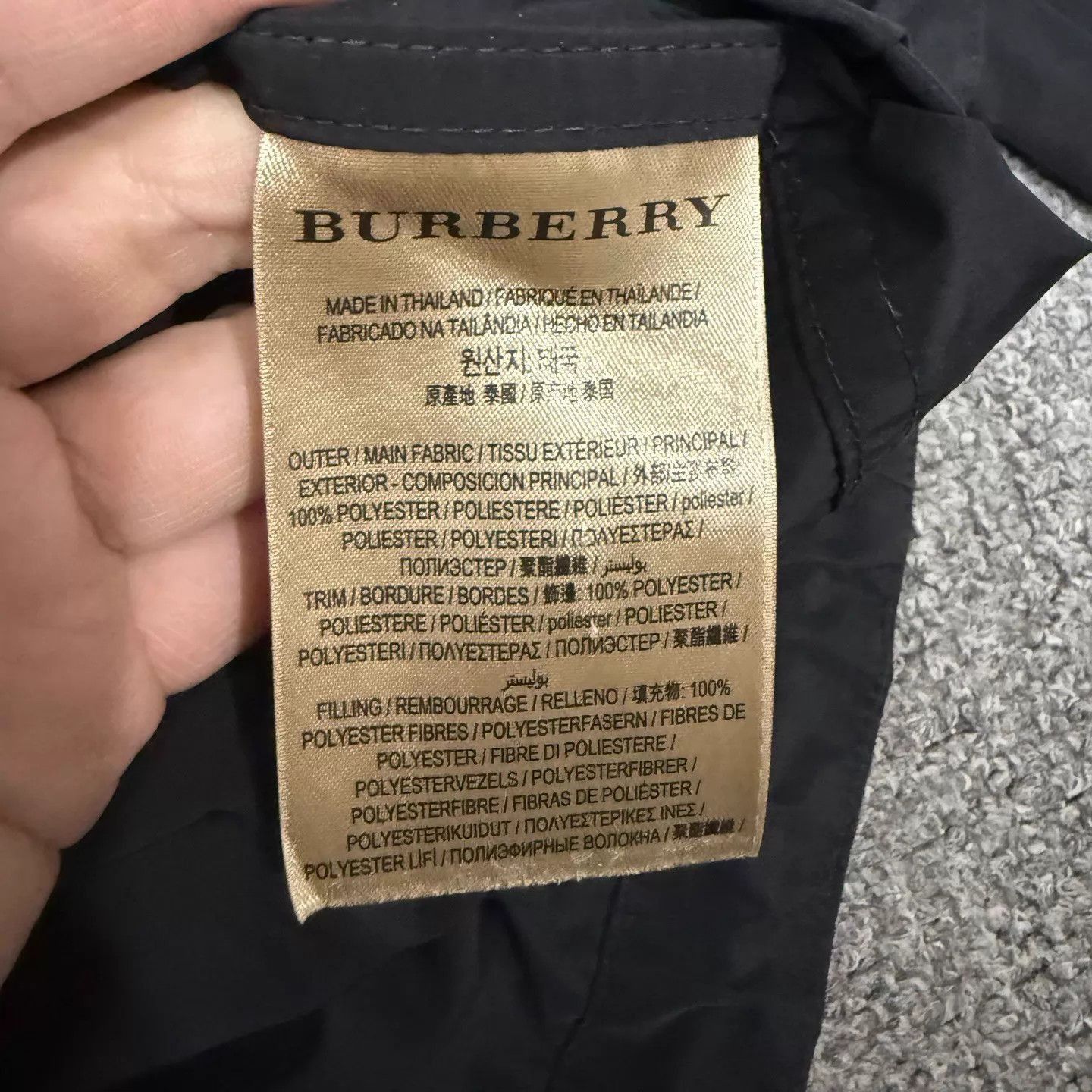 Burberry Black Hooded Zip-Front Light Jacket Size US M / EU 48-50 / 2 - 4 Thumbnail