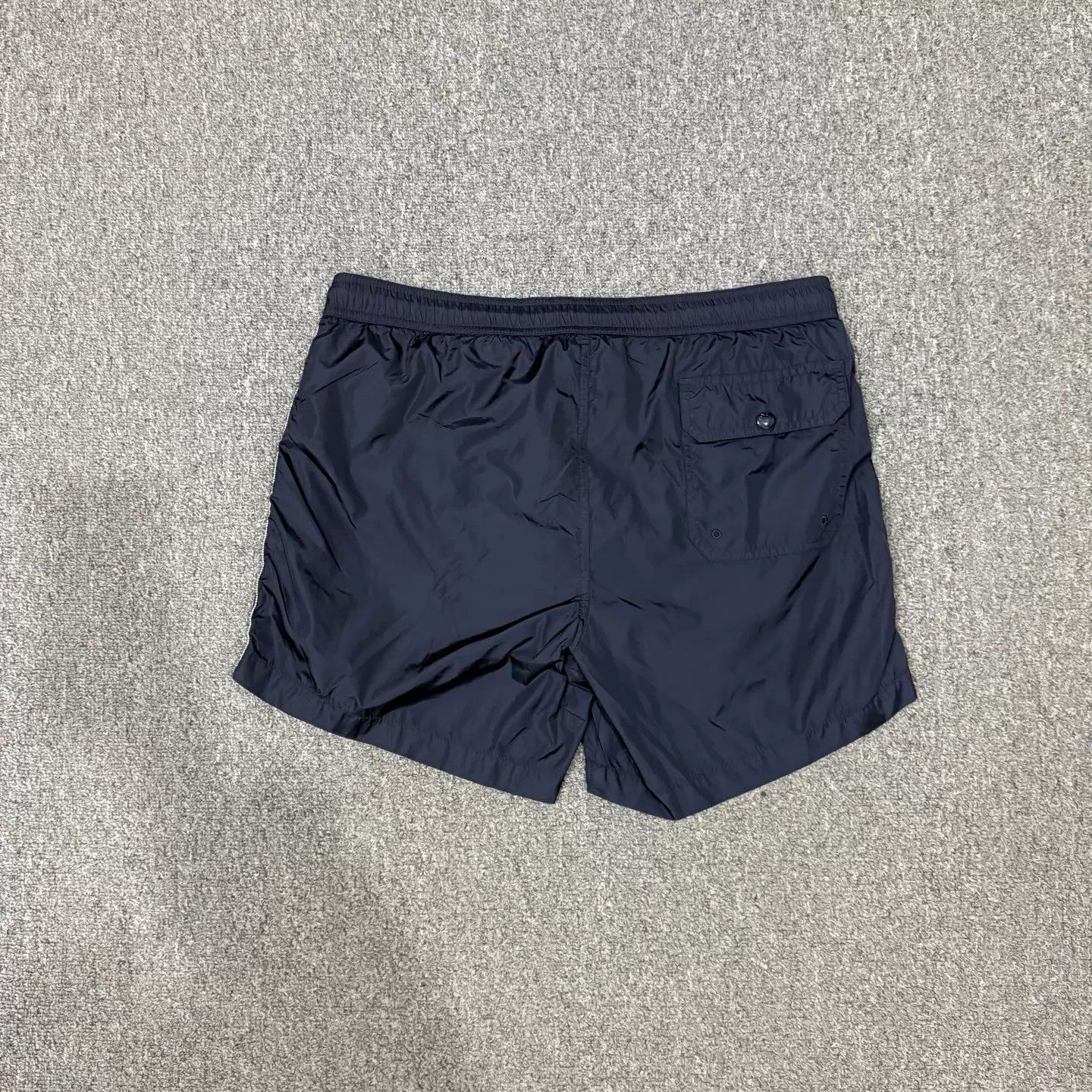 Moncler Blue Striped Shorts with Side Accents Size US 34 / EU 50 - 2 Thumbnail