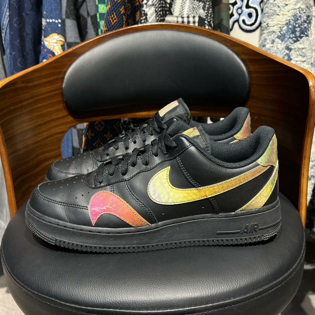Nike Nike AF1 Black Lowtop Sneakers 44.5 Men Size US 11 / EU 44 - 4 Thumbnail