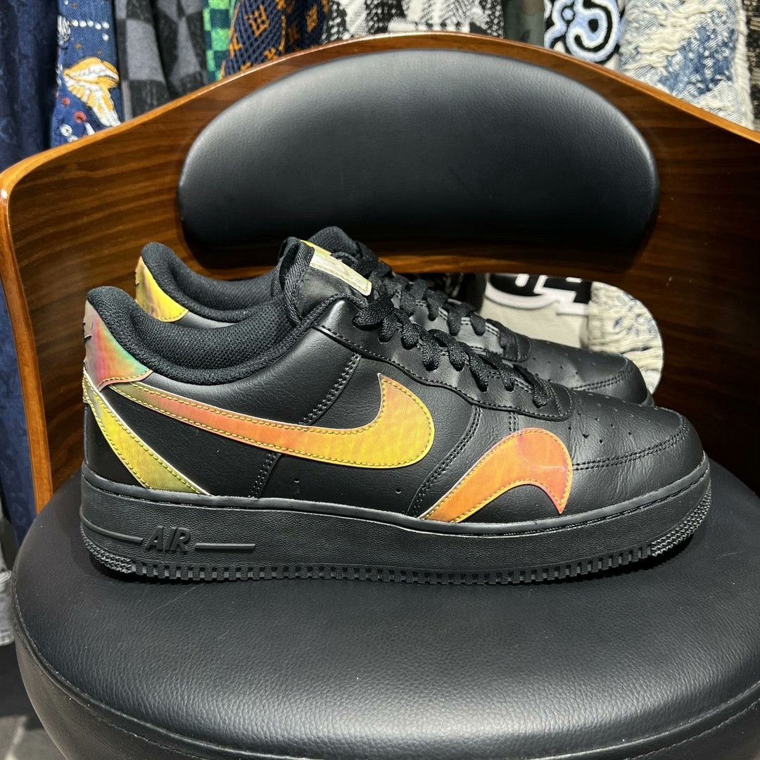 Nike Nike AF1 Black Lowtop Sneakers 44.5 Men Size US 11 / EU 44 - 6 Thumbnail