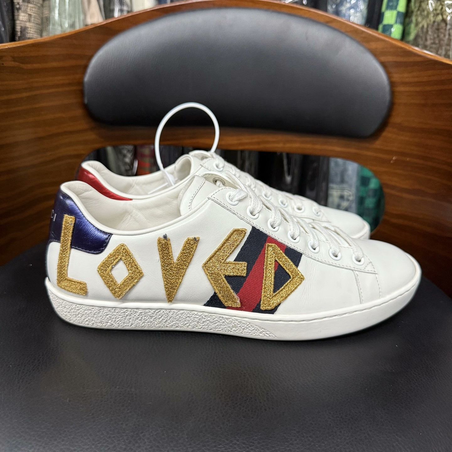 Gucci Gucci White Lowtop Sneakers 37 Women Size US 6.5 / IT 36.5 - 4 Thumbnail